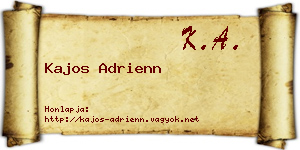 Kajos Adrienn névjegykártya